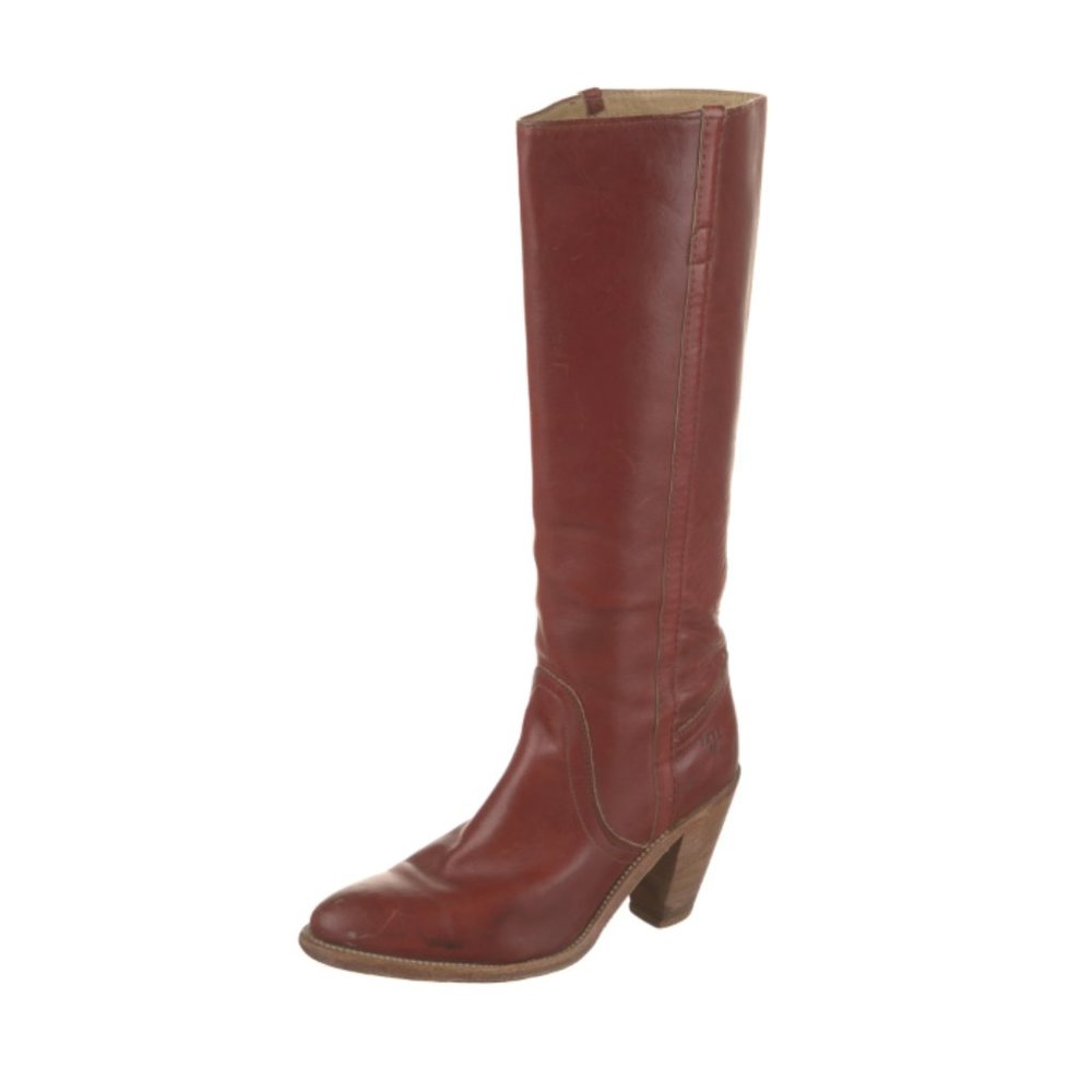 Frye Red Leather Riding Boots size 8
